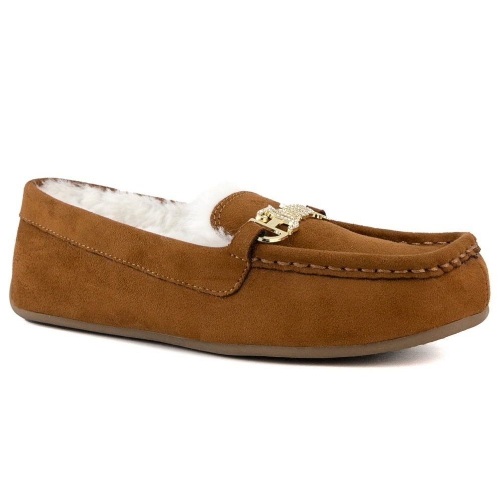 Couture Women's Intoit Moccasin Slippers - Cognac size 6M shoes
